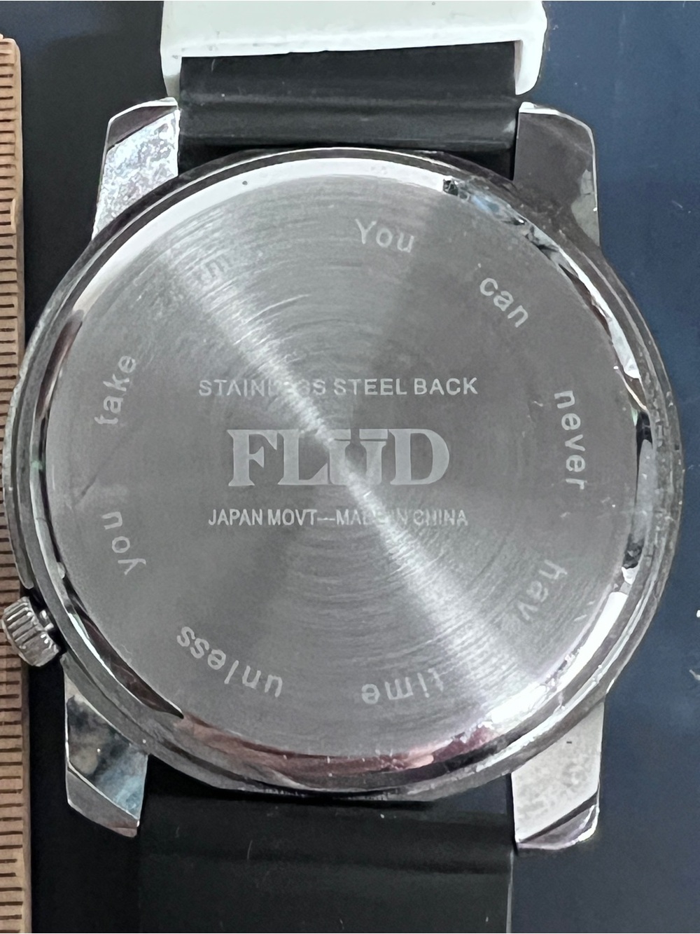 Men's Black and Silver Fashion Watch - FLUD - Picture 4 of 6